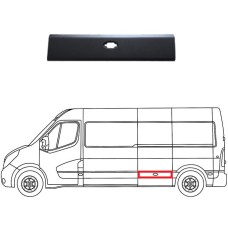 SIDE MOULDING - AFTER SIDE DOOR - VAN: L3/L4 - W/LAMP HOLE (BLACK) (LH)