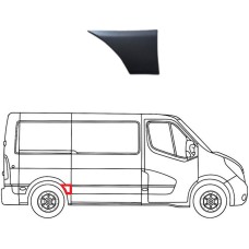 SIDE MOULDING - IN FRONT OF REAR WHEEL - VAN: L1/L3/L4 (BLACK) (RH)