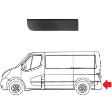 SIDE MOULDING - REAR DOOR (BLACK) (LH)