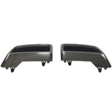 REAR BUMPER MOULDING SET - LOWER (CHROME/BLACK) (2 PIECES)