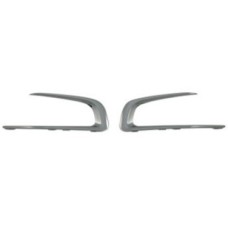 FRONT BUMPER GRILLE SIDE MOULDING SET - CHROME (2 PCS)