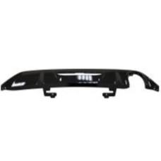 REAR BUMPER SPOILER - SINGLE EXHAUST HOLE (GLOSS BLACK)