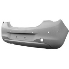 REAR BUMPER - NOT SRI VX-LINE/VXR/LTD EDITION - W/PSH/PARK ASSIST HOLES (PRIMED)