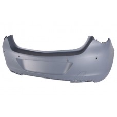 REAR BUMPER - WITH PARK SENSOR HOLES - PRIMED - 5 DOOR HB ONLY