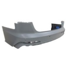 REAR BUMPER - SALOON S-LINE - W/PARK SENSOR + ASSIST HOLES (PRIMED)