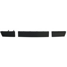 FRONT BUMPER MOULDING SET - 3 PIECES (BLACK)