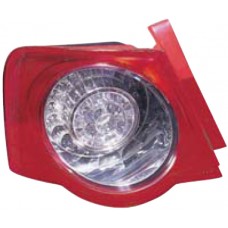 REAR LAMP - RED/CLEAR CIRCLE - WING MOUNTED - SALOON (LED) (LH)