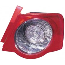 REAR LAMP - RED/CLEAR CIRCLE - WING MOUNTED - SALOON (LED) (RH)