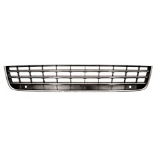 FRONT BUMPER GRILLE CENTRE - MIDDLE - W/PARK SENSOR HOLES (CHROME SLATS)