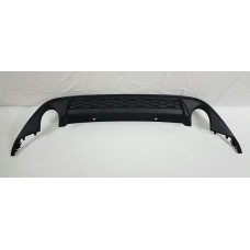 REAR BUMPER SPOILER - TWIN EXHAUST (BLACK) (GTI ONLY)