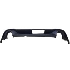 REAR BUMPER SPOILER - HB GTI - SINGLE LH + RH EXHAUST (BLACK)